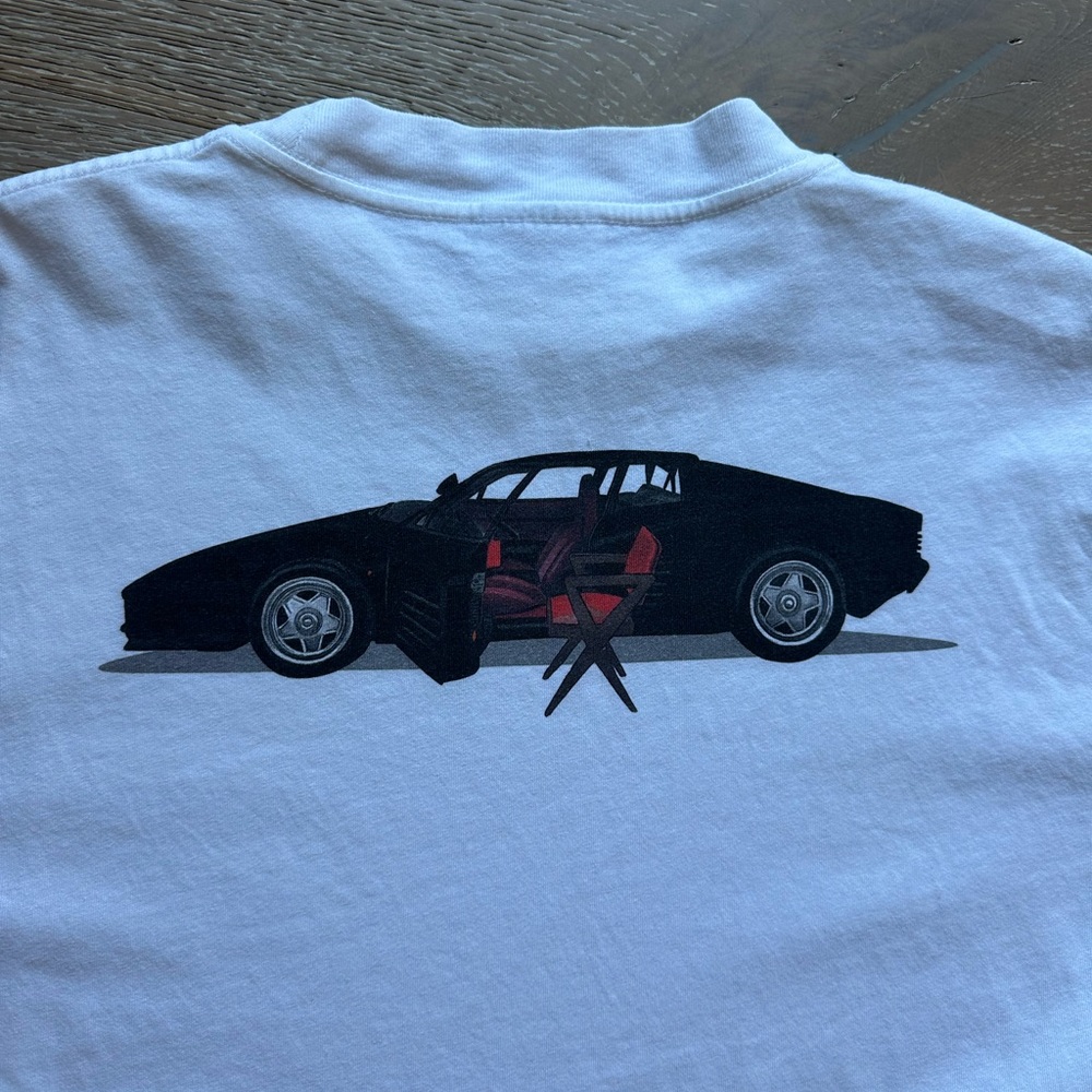 KAR L’Art de l’Automobile Ferrari White Tee Size XL